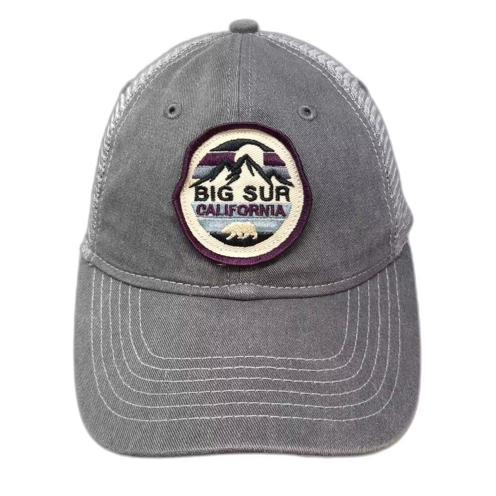 Blue 84 Trucker Hat Gray One Size Big Sur California Patch Mesh Snapback Hat
